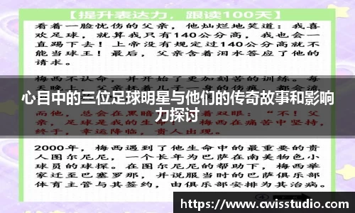 心目中的三位足球明星与他们的传奇故事和影响力探讨